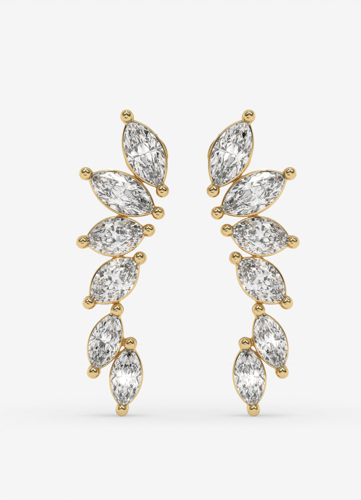 Elvessa Earrings In Yellow Gold