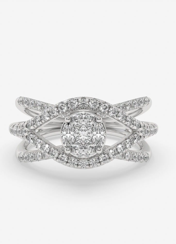 Veylora Ring in White Gold