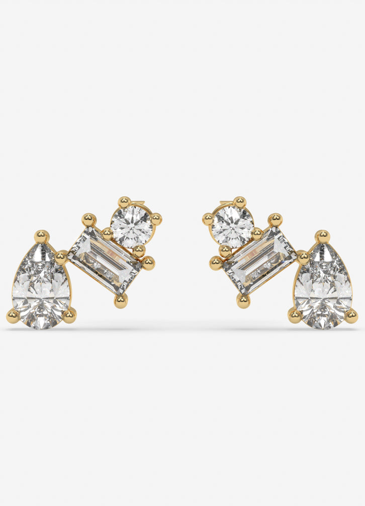 Trevisa Earrings in Yellow Gold