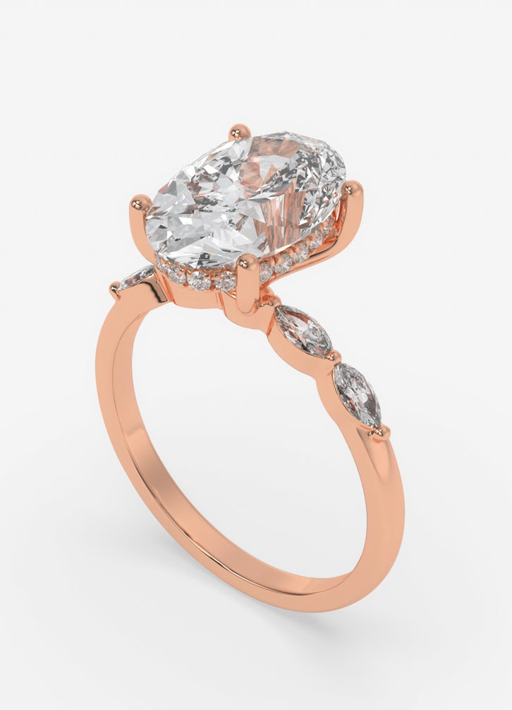 Veloura Ring In Rose Gold