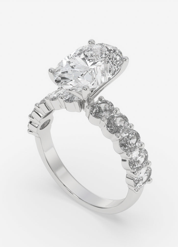 Elyndra Ring in White Gold