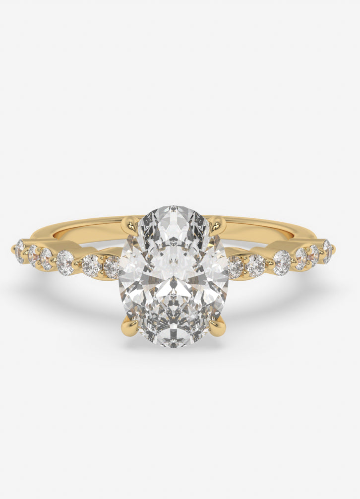 Orlena Ring in Yellow Gold