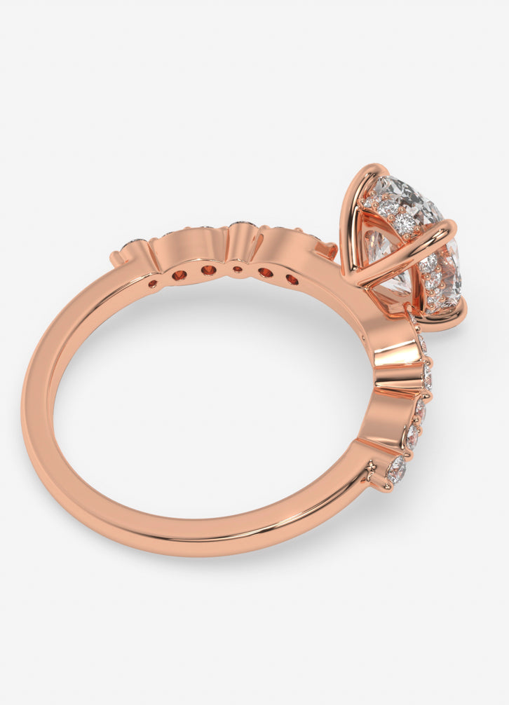 Orlena Ring in Rose Gold