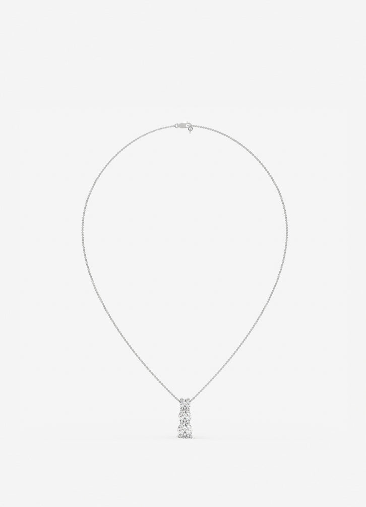 Trivelle Pendant in White Gold