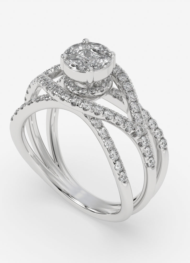 Veylora Ring in White Gold