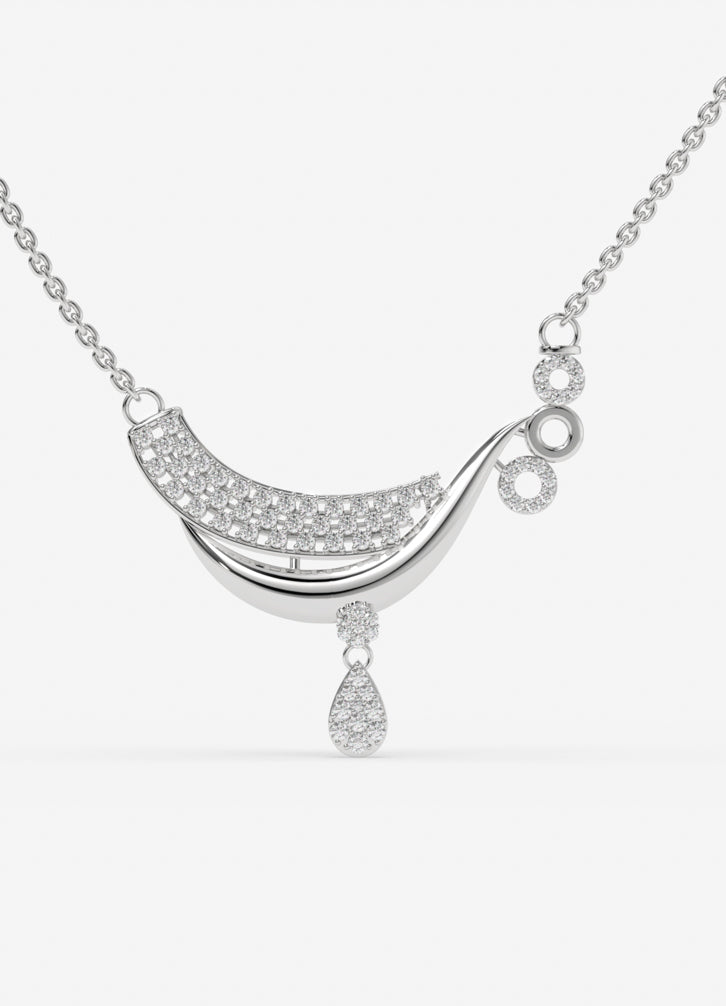 Myssari Pendant in White Gold