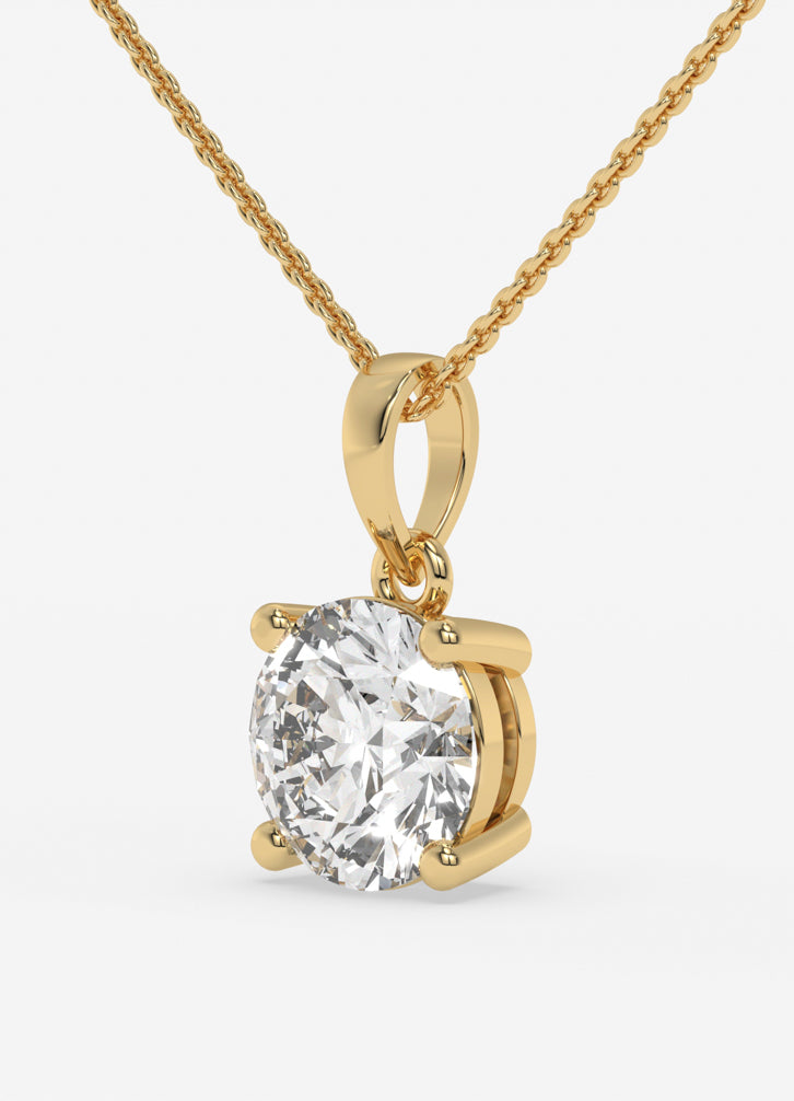 Luxe Orbit Pendant in Yellow Gold