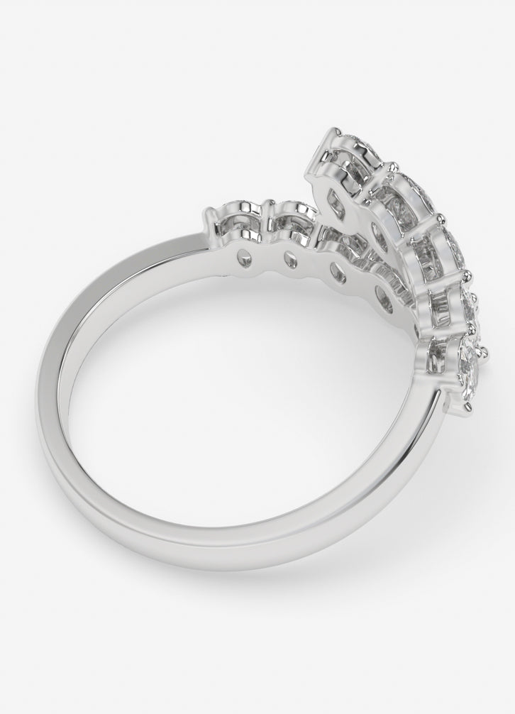 Solvane Ring In White Gold