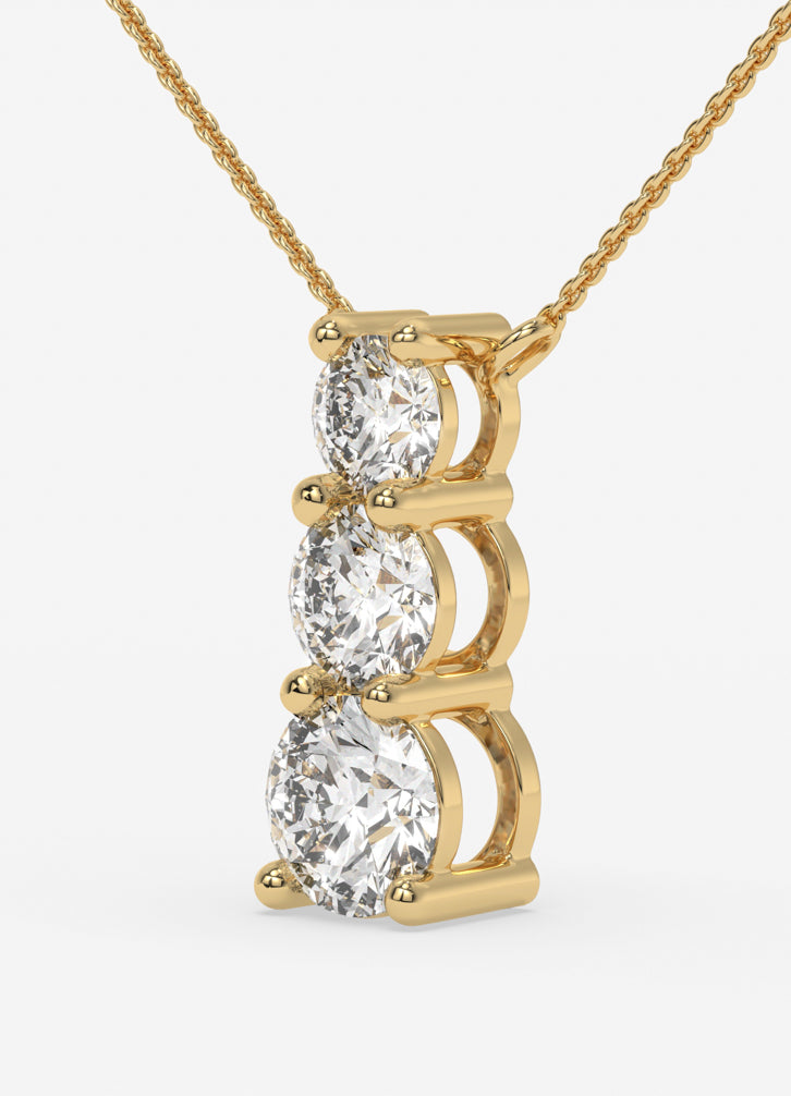 Trivelle Pendant in Yellow Gold