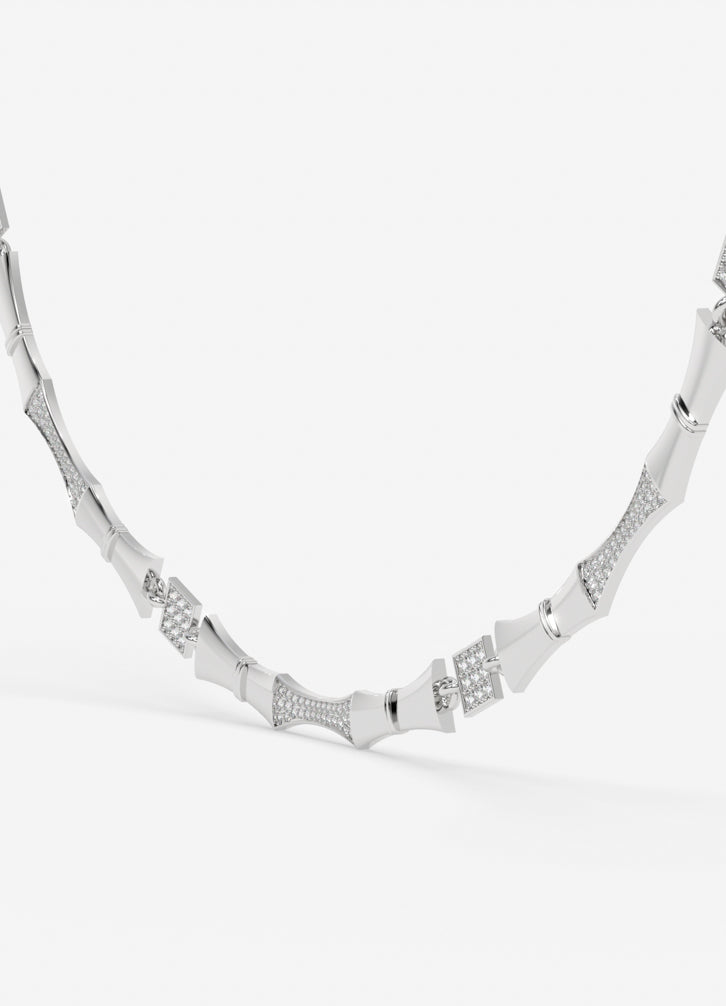Rosvella Necklace in White Gold