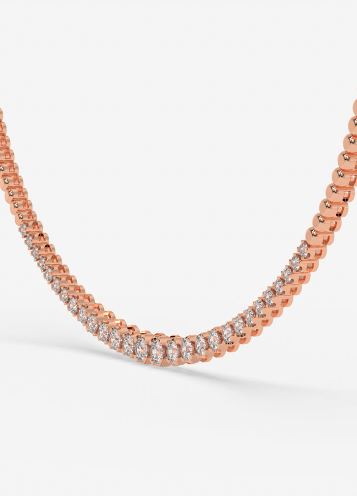 Aurora Necklace in Rose Gold