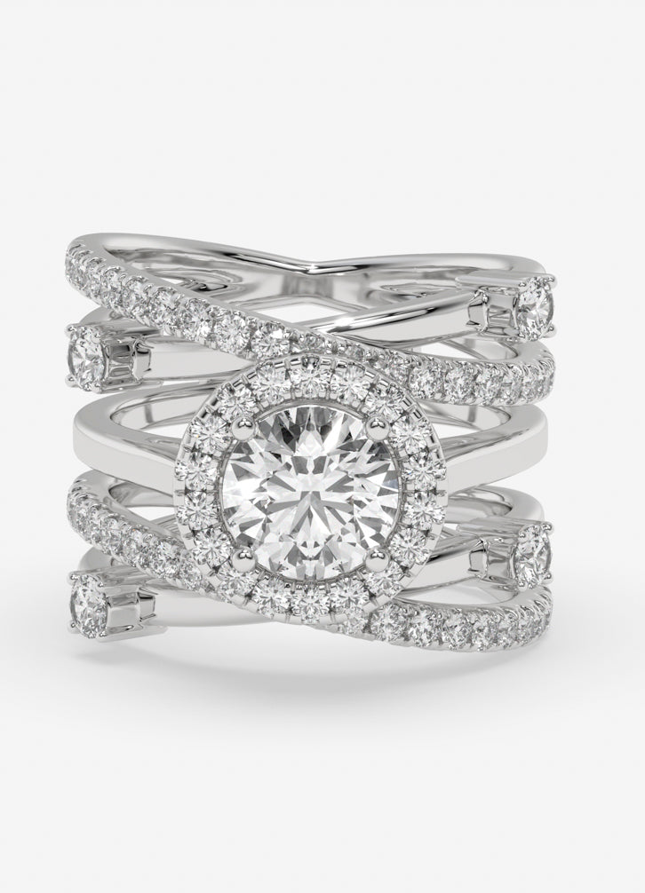 Aurevra Ring in White Gold