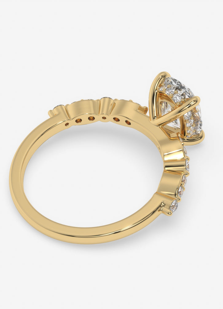 Orlena Ring in Yellow Gold