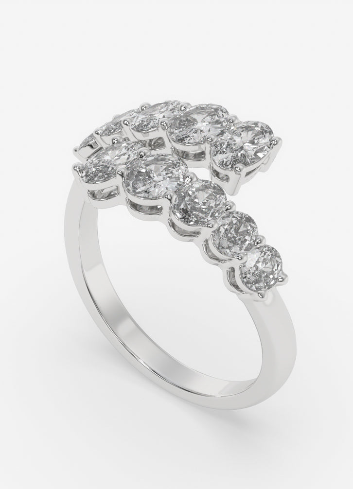 Solvane Ring In White Gold