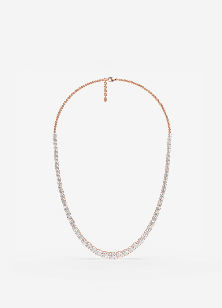 Celestia Radiance Necklace In Rose Gold