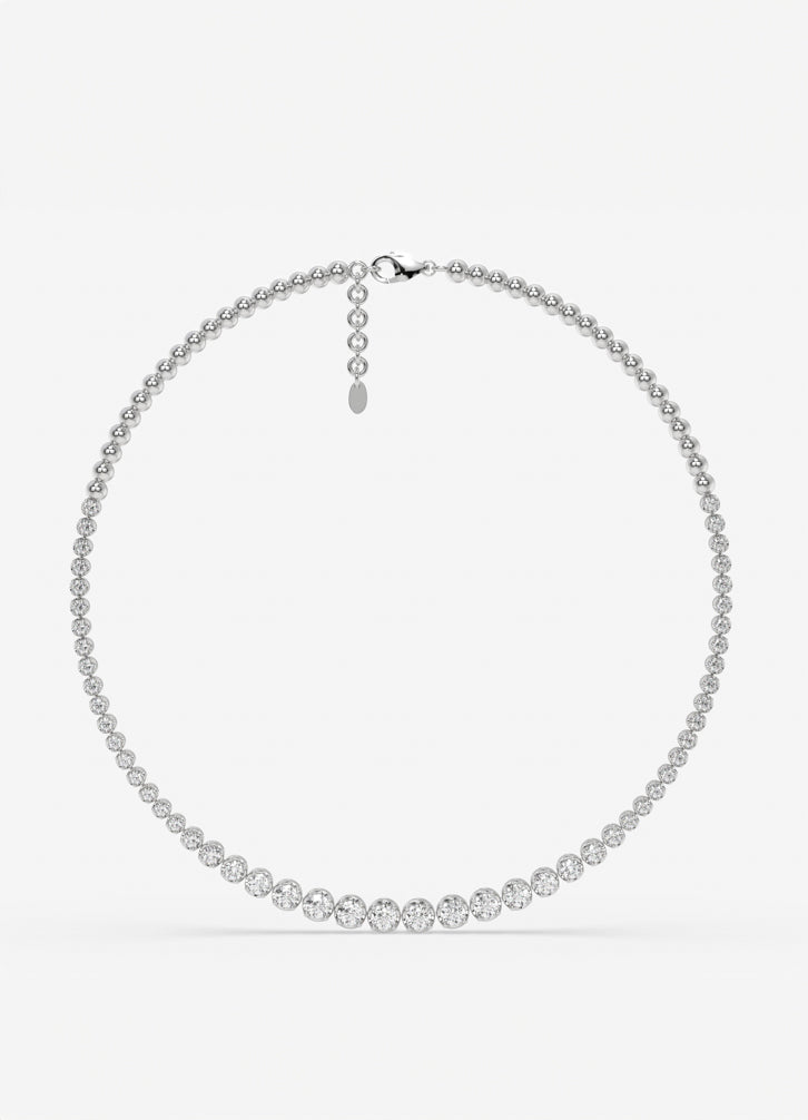 Serenelle Necklace in White Gold