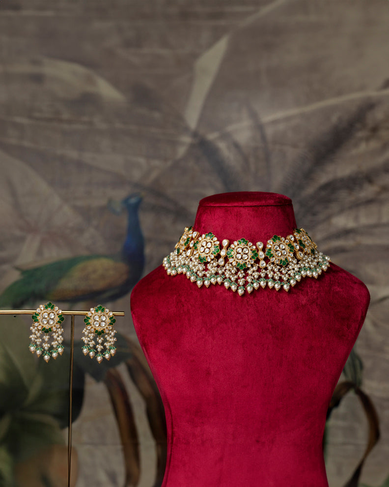 Panna Haar Necklace set