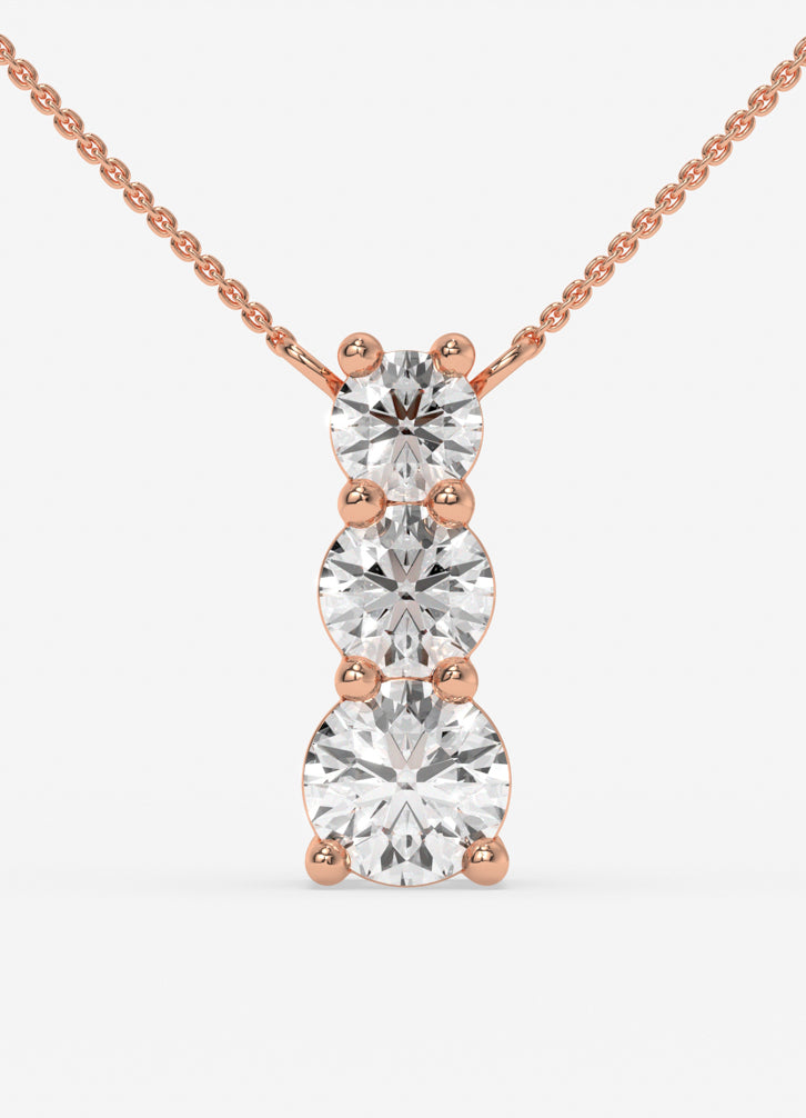 Trivelle Pendant in Rose Gold