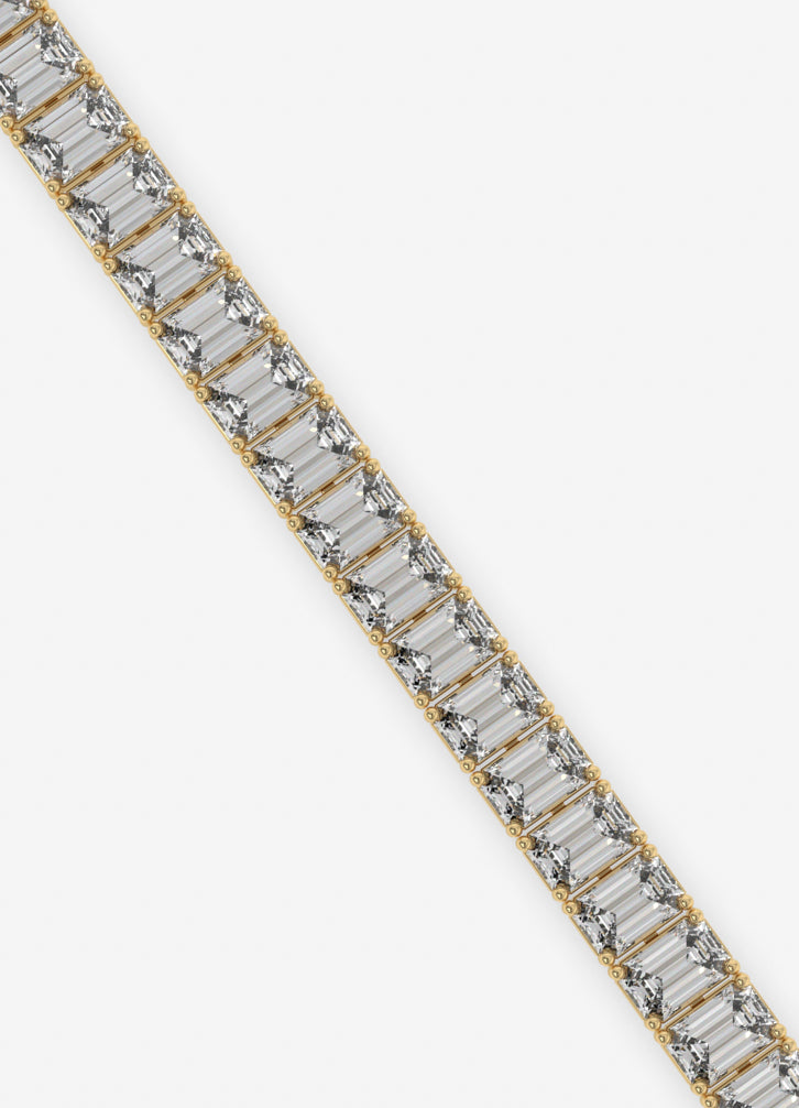 Glint Cascade Bracelet in Yellow Gold