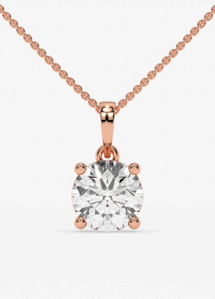 Luxe Orbit Pendant In Rose Gold