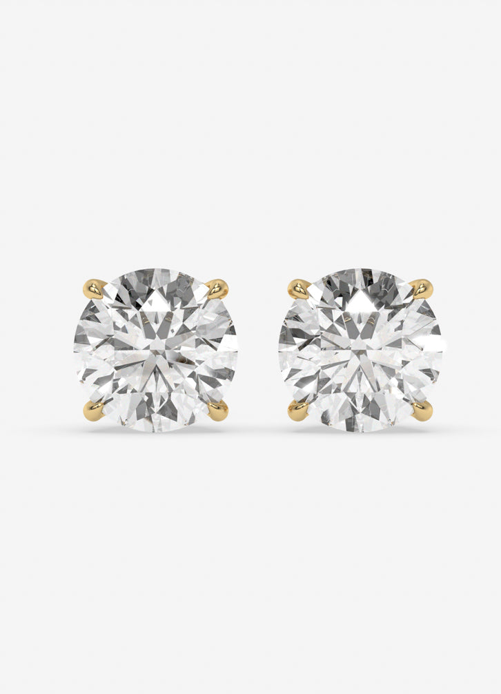 Lustara Studs in Yellow Gold