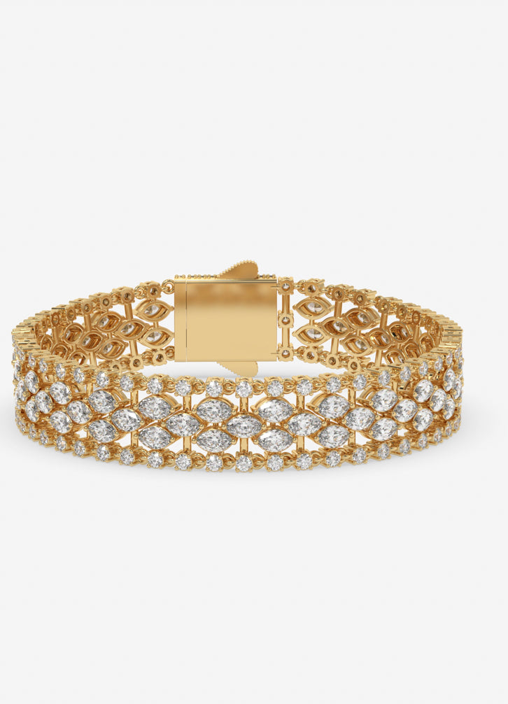 Eterna Spark Bracelet in Yellow Gold