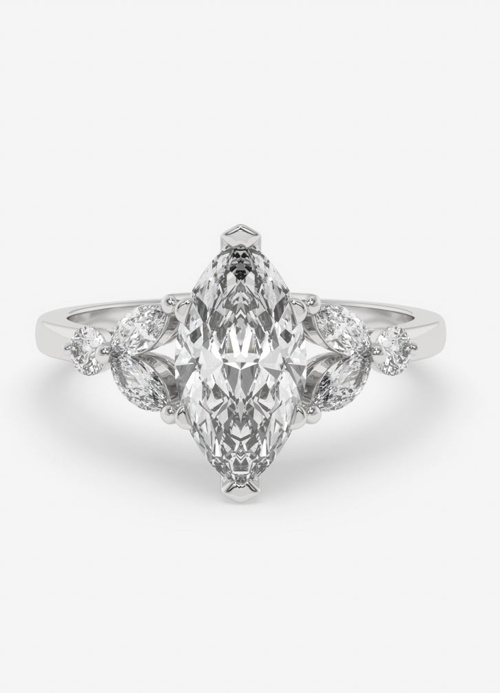Virelia Ring In White Gold