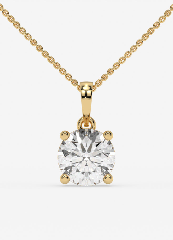 Luxe Orbit Pendant in Yellow Gold