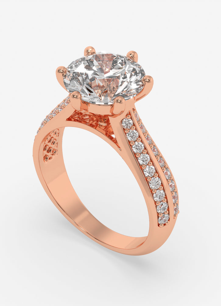 Coralia Ring in Rose Gold
