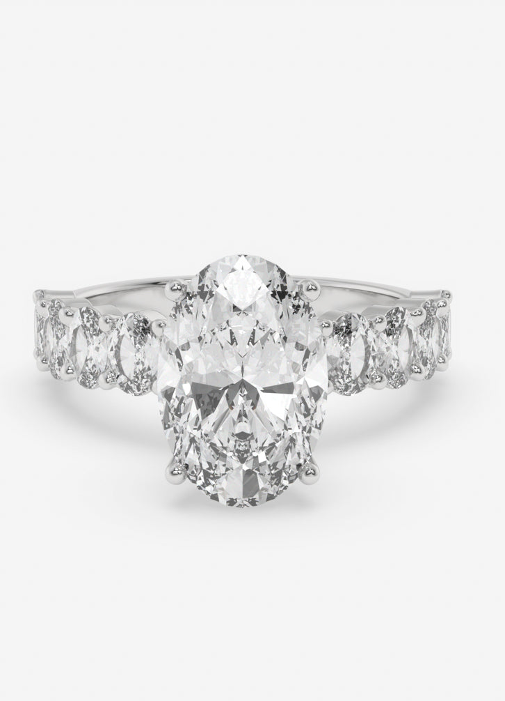 Elyndra Ring in White Gold