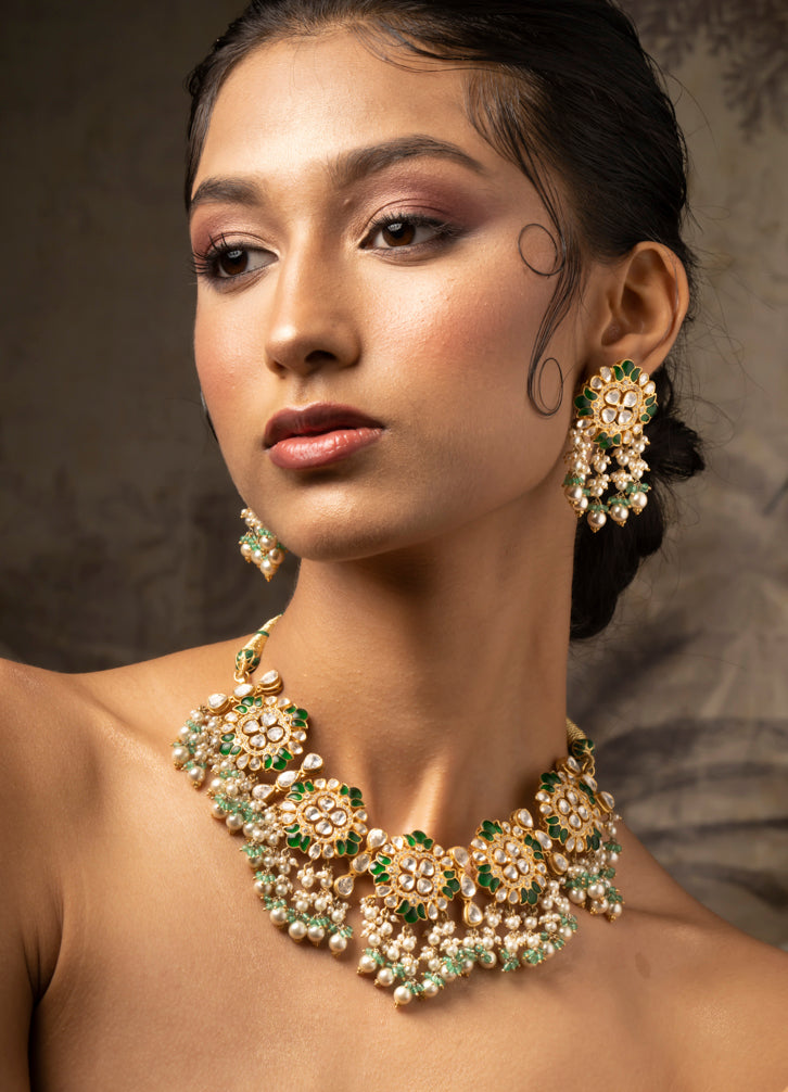 Panna Haar Necklace set