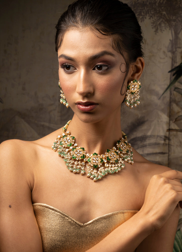 Panna Haar Necklace set