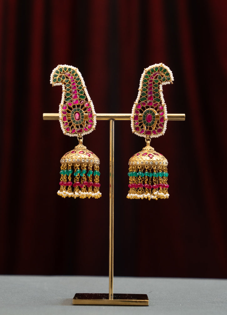 Royal Peacock Jhumka