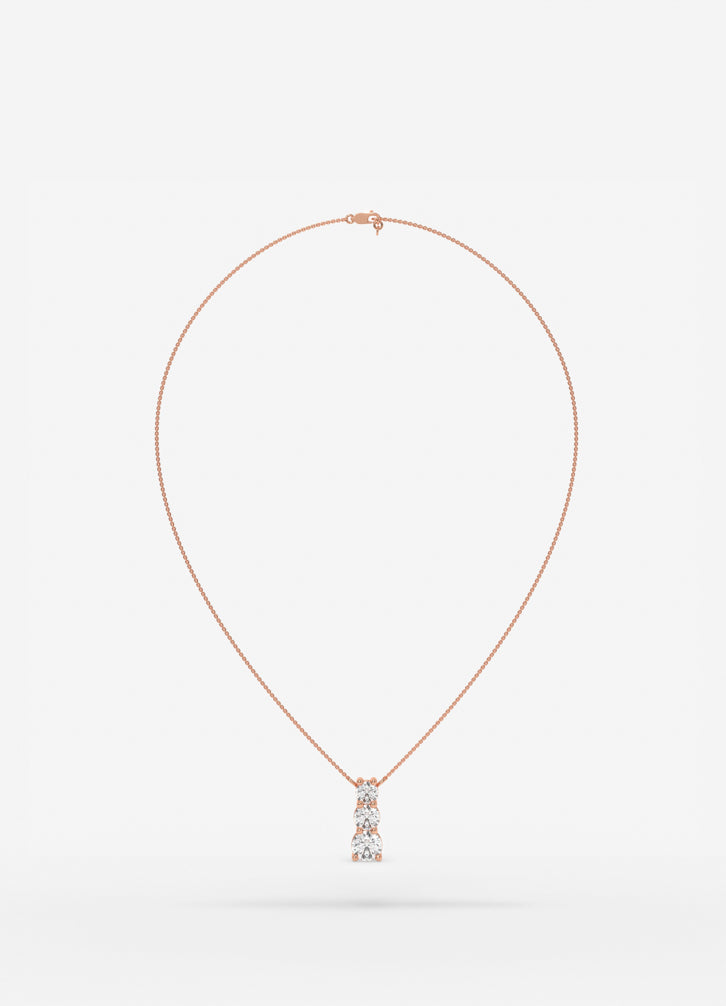 Trivelle Pendant in Rose Gold