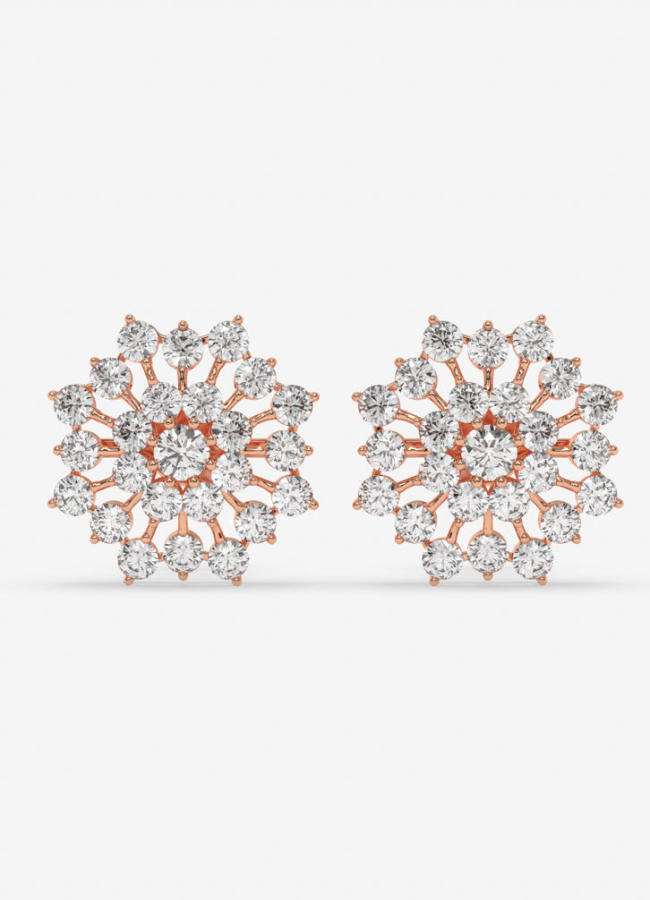Florenza Studs in Rose Gold
