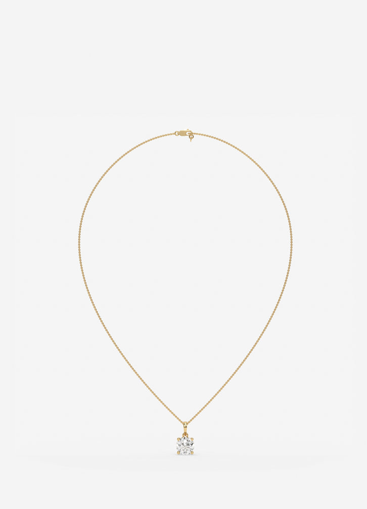 Luxe Orbit Pendant in Yellow Gold